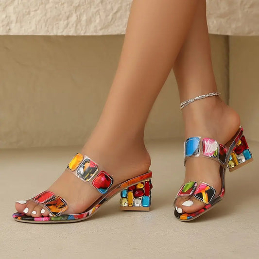 Orthopro™ | Orthopedic colorful sandals with heel