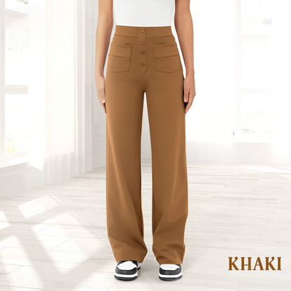 Kaleide™ -  Casual high waisted stretch pants for women