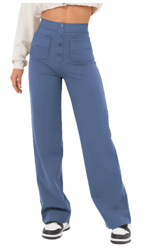 Kaleide™ -  Casual high waisted stretch pants for women