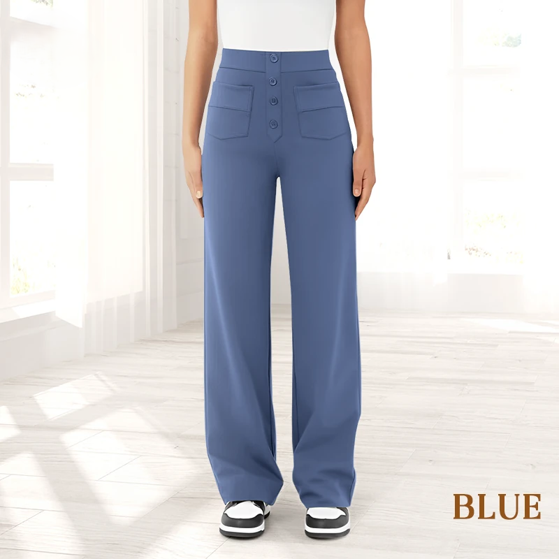 Kaleide™ -  Casual high waisted stretch pants for women