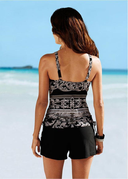 Bertha ™ - Retro black sleeveless swimsuit