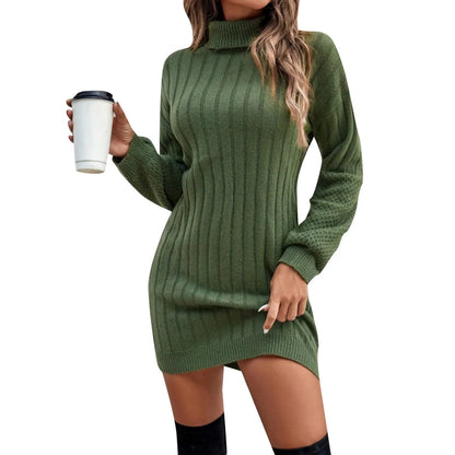 Kaleide™ - Knitted dress tight fit made in wool