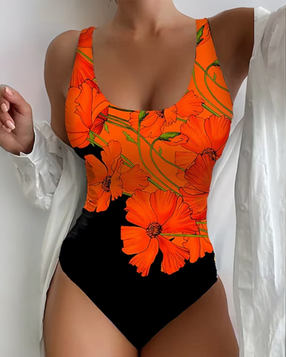 Lucyna ™ - Stylish one-piece swimsuit with floral pattern