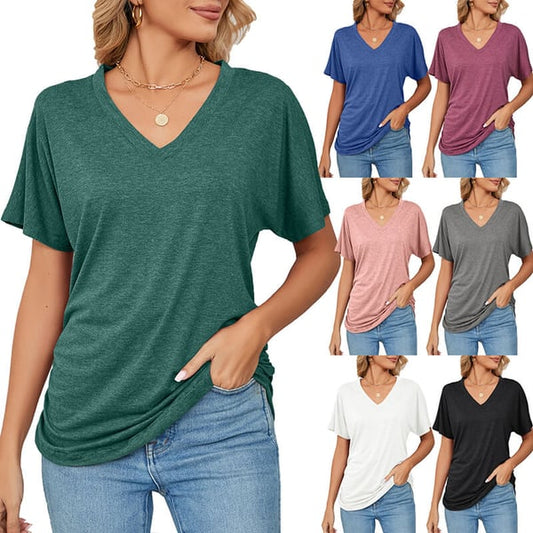 Kaleide™ - V-neck single colour t-shirt