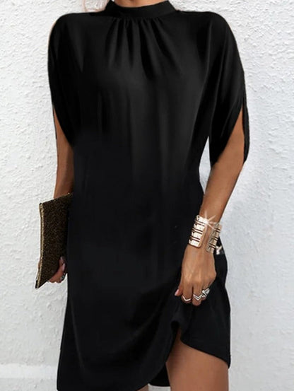 Diabella midi dress with split sleeves