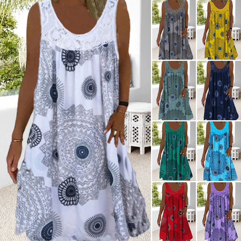 Kaleide™ - sleeveless dress with print