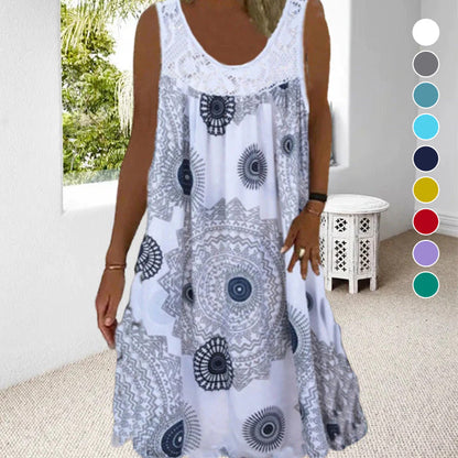 Kaleide™ - sleeveless dress with print